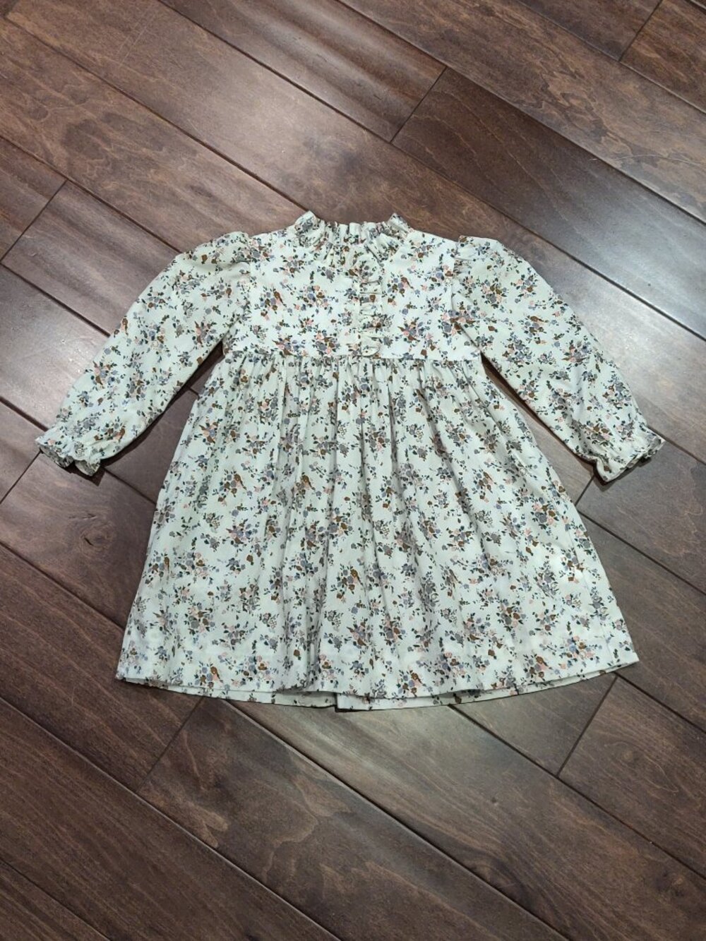 Little English Birdie Dress In Brownfield Floral SIZE 3T